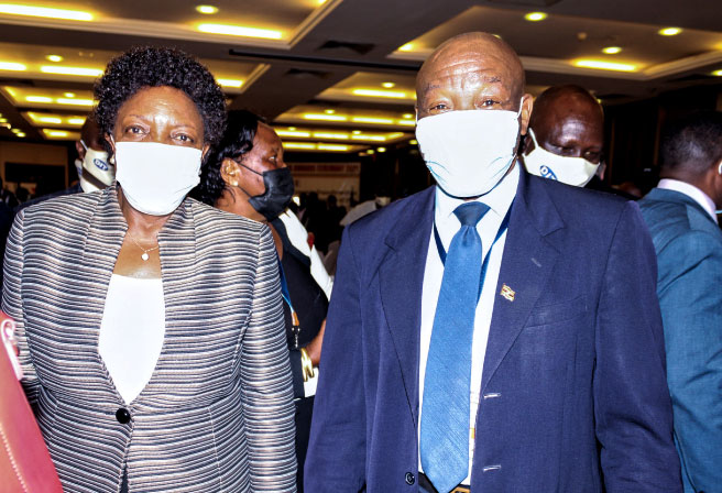 Professor Emeka and Rebecca Kadaga