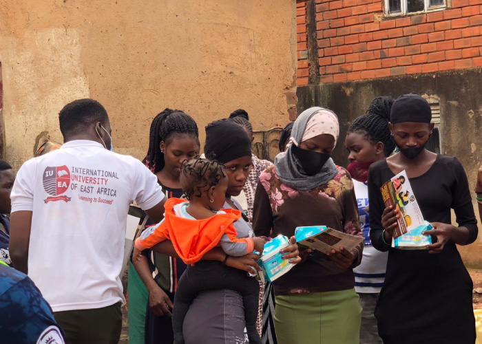 IUEA-Guild-Council-Distributes-Pads and Condoms