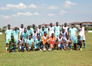 IUEA soccer match, staff vs students