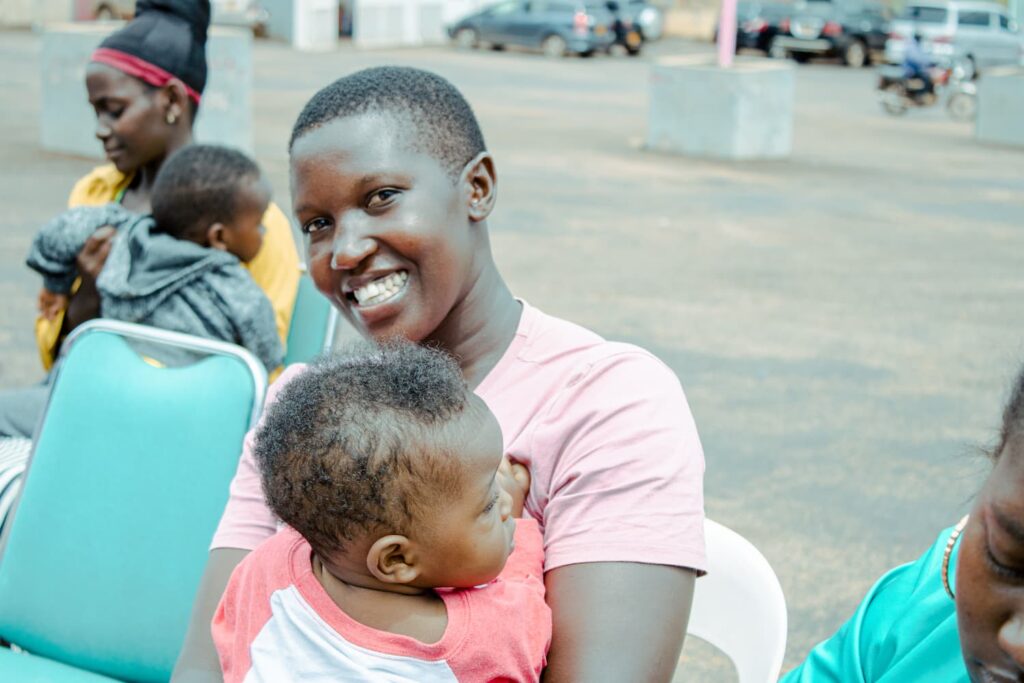 young mothers from Nabutiti village