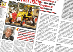 IUEA Innovates first tractor in Africa