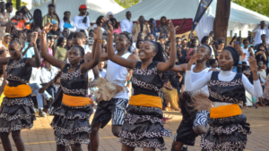 Students perform during the traditional dance portion of the 2024 cultural gala.