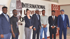 IUEA welcomes the Somali Ambassador in Uganda with open arms during a welcoming ceremony.
