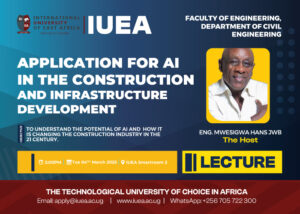 IUEA explores the future of AI in construction in an insightful seminar led by Eng. Mwesigwa