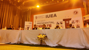 IUEA hold its 2025 Guild Presidential Debate, creating an educational experience for aspiring leaders.